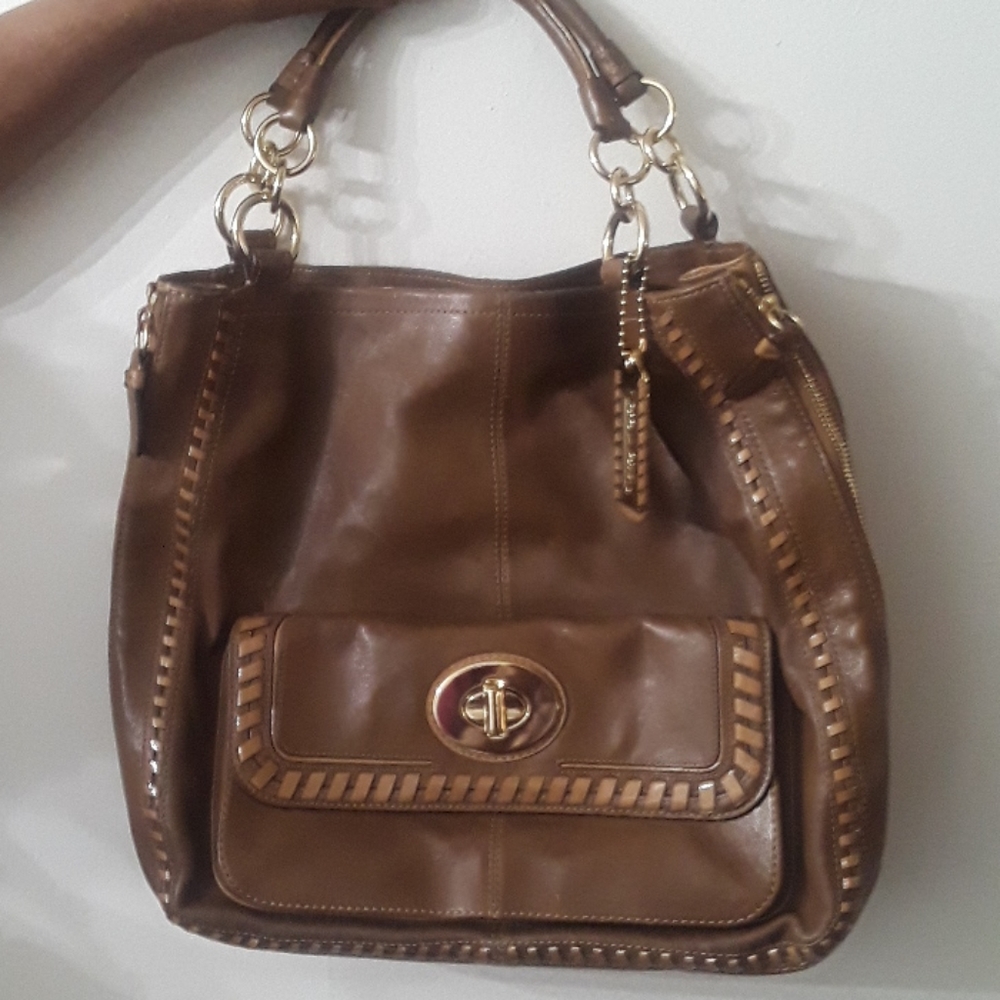 AUTHENTIC Large Brown Coach Purse